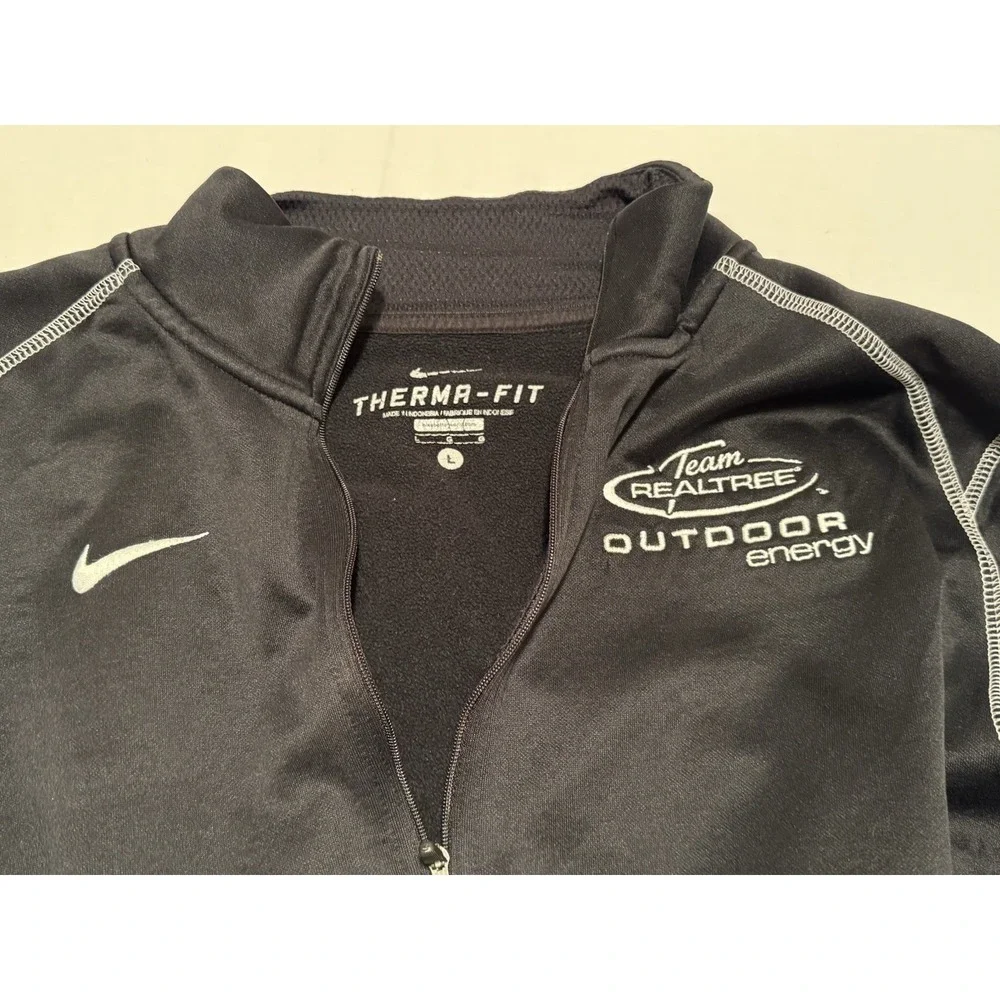 Nike Real tree Black Pullover Therma FIT  Size L Realtree‎ Sweatshirt Top
